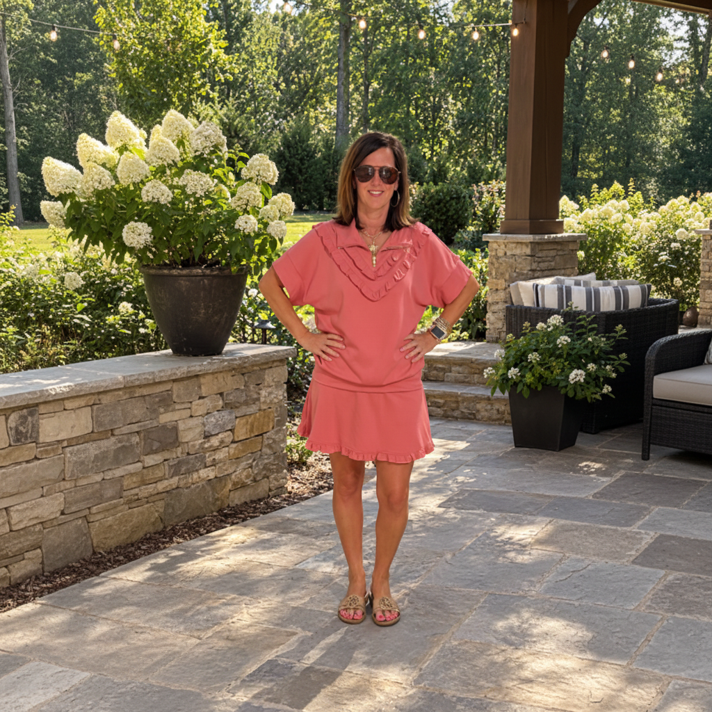 Umgee Mauve Matching Skort Set