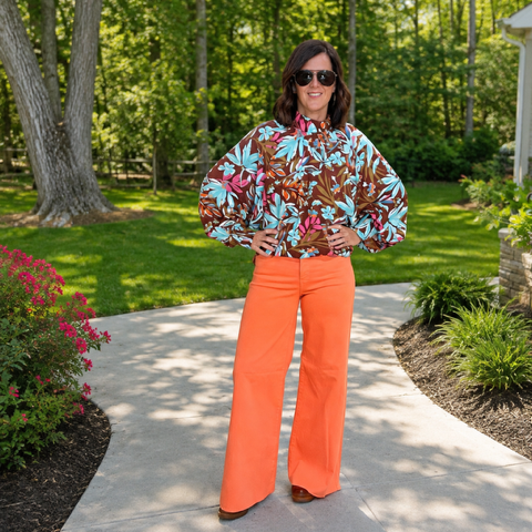 Easel Floral Top