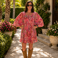 Jodifl Pink Floral Mini Dress