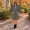 Jodifl Dolman Sleeve Black Mini Dress