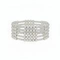 Silver Beaded Stackable Bracelets