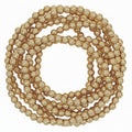Gold Beaded Stackable Bracelets