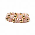 Pink & Gold Beaded Stable Bracelets