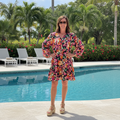 Jodifl Floral Long Sleeve Mini Dress