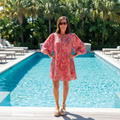 Jodifl Pink Floral Mini Dress