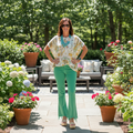 Umgee Floral/Crochet Top