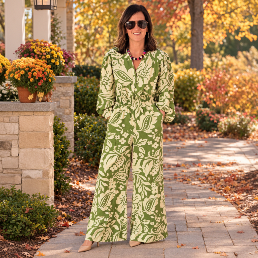 Umgee Olive Green Jumpsuit