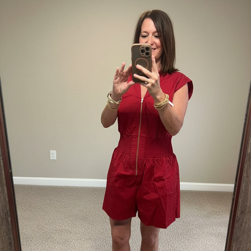She+Sky Garnet Romper