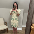Entro Palm Tree Mini Dress