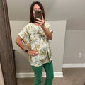 Umgee Floral/Crochet Top